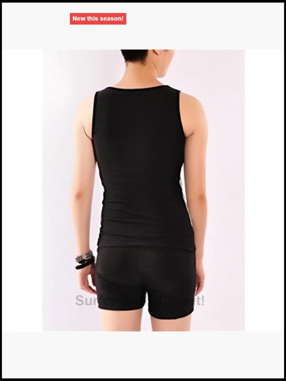Chest Binder Swimwear Set Tank Top & Swimming Pants Quick-Drying